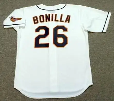 BOBBY BONILLA Baltimore Orioles 1996 Majestic Throwback Baseball Jersey 
