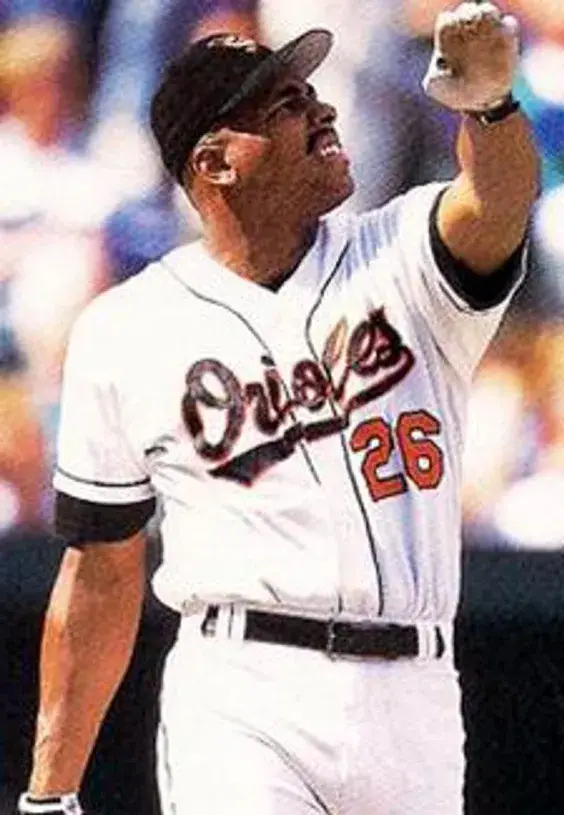 BOBBY BONILLA Baltimore Orioles 1996 Majestic Throwback Baseball Jersey 
