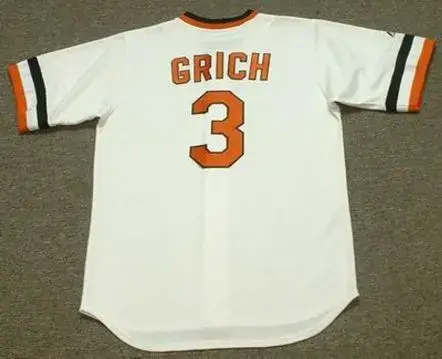 BOBBY GRICH Baltimore Orioles 1976 Majestic Cooperstown Throwback Baseball Jersey 