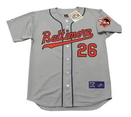 BOOG POWELL Baltimore Orioles 1963 Away Majestic Throwback Baseball Jersey 