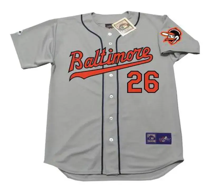 BOOG POWELL Baltimore Orioles 1963 Away Majestic Throwback Baseball Jersey 
