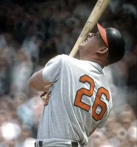 BOOG POWELL Baltimore Orioles 1963 Away Majestic Throwback Baseball Jersey 