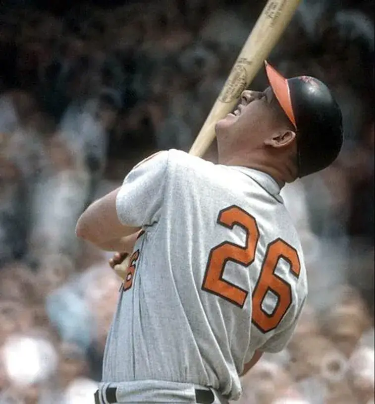 BOOG POWELL Baltimore Orioles 1963 Away Majestic Throwback Baseball Jersey 