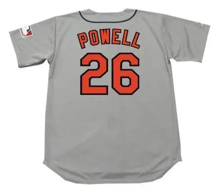 BOOG POWELL Baltimore Orioles 1969 Majestic Cooperstown Away Baseball Jersey 