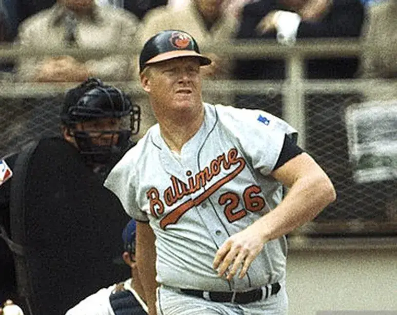 BOOG POWELL Baltimore Orioles 1969 Majestic Cooperstown Away Baseball Jersey 