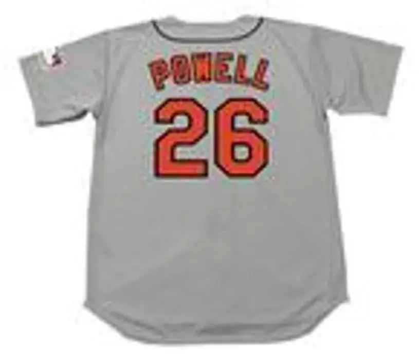 BOOG POWELL Baltimore Orioles 1969 Majestic Cooperstown Away Baseball Jersey 