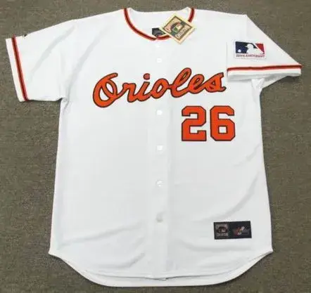 BOOG POWELL Baltimore Orioles 1969 Majestic Cooperstown Home Baseball Jersey