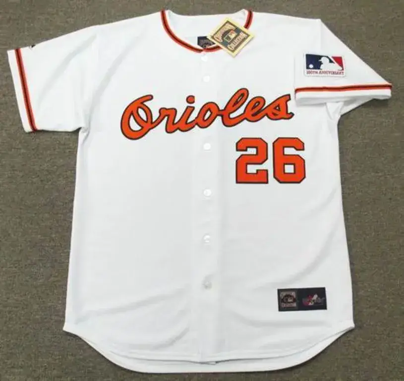 BOOG POWELL Baltimore Orioles 1969 Majestic Cooperstown Home Baseball Jersey