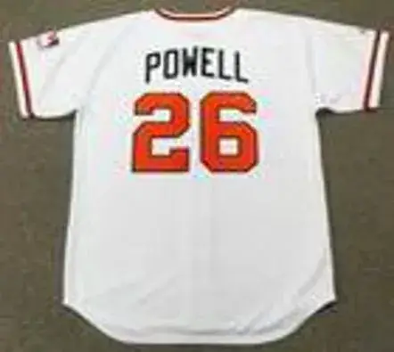 BOOG POWELL Baltimore Orioles 1969 Majestic Cooperstown Home Baseball Jersey 