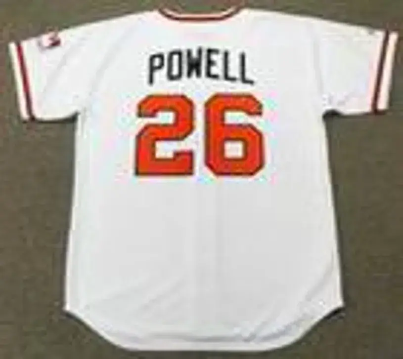 BOOG POWELL Baltimore Orioles 1969 Majestic Cooperstown Home Baseball Jersey 