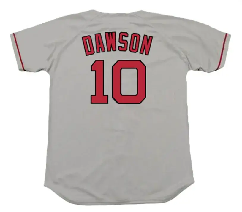 ANDRE DAWSON Boston Red Sox 1993 Away Majestic Throwback Baseball Jersey 