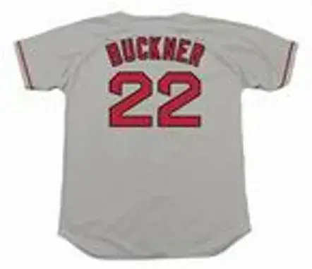 BILL BUCKNER Boston Red Sox 1990 Majestic Throwback Away Baseball Jersey 