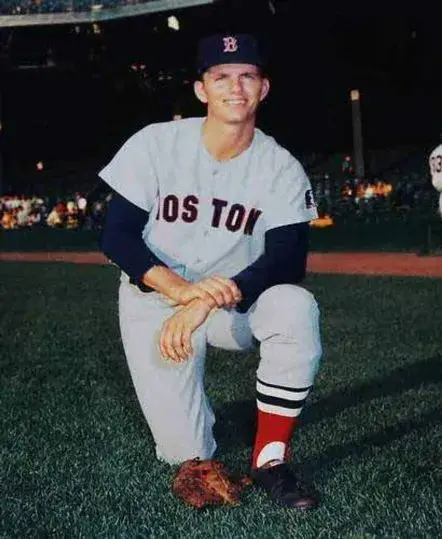 BILL LEE Boston Red Sox 1969 Away Majestic Throwback Baseball Jersey 