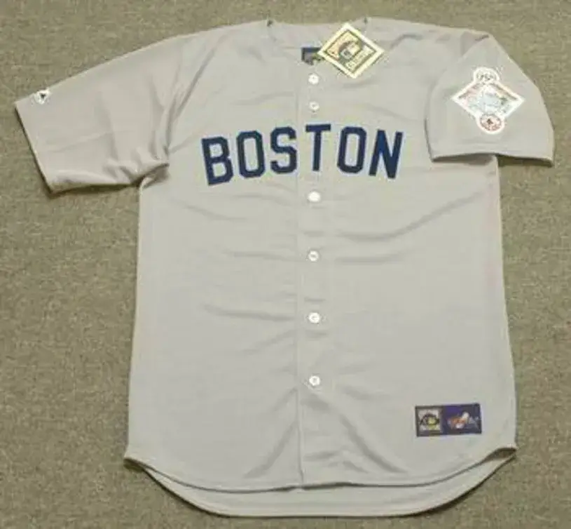 BOB STANLEY Boston Red Sox 1987 Majestic Cooperstown Throwback Away Jersey