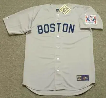 BOBBY DOERR Boston Red Sox 1939 Majestic Cooperstown Throwback Away Jersey