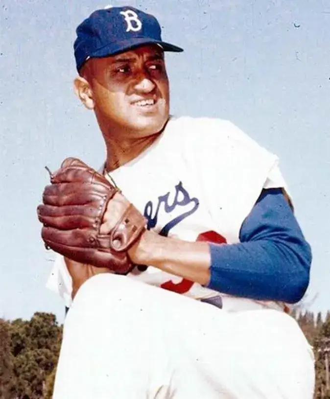 DON NEWCOMBE Brooklyn Dodgers Majestic Cooperstown Throwback Baseball Jersey 