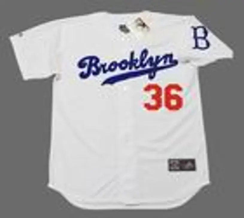 DON NEWCOMBE Brooklyn Dodgers Majestic Cooperstown Throwback Baseball Jersey 