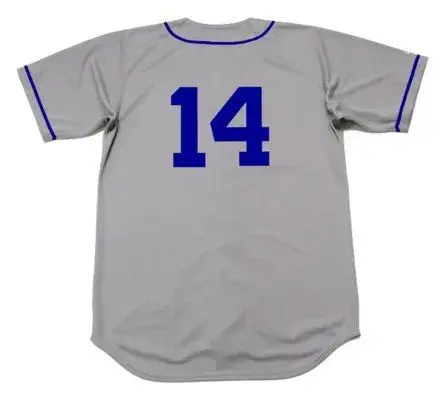 GIL HODGES Brooklyn Dodgers 1955 Majestic Throwback Away Baseball Jersey 