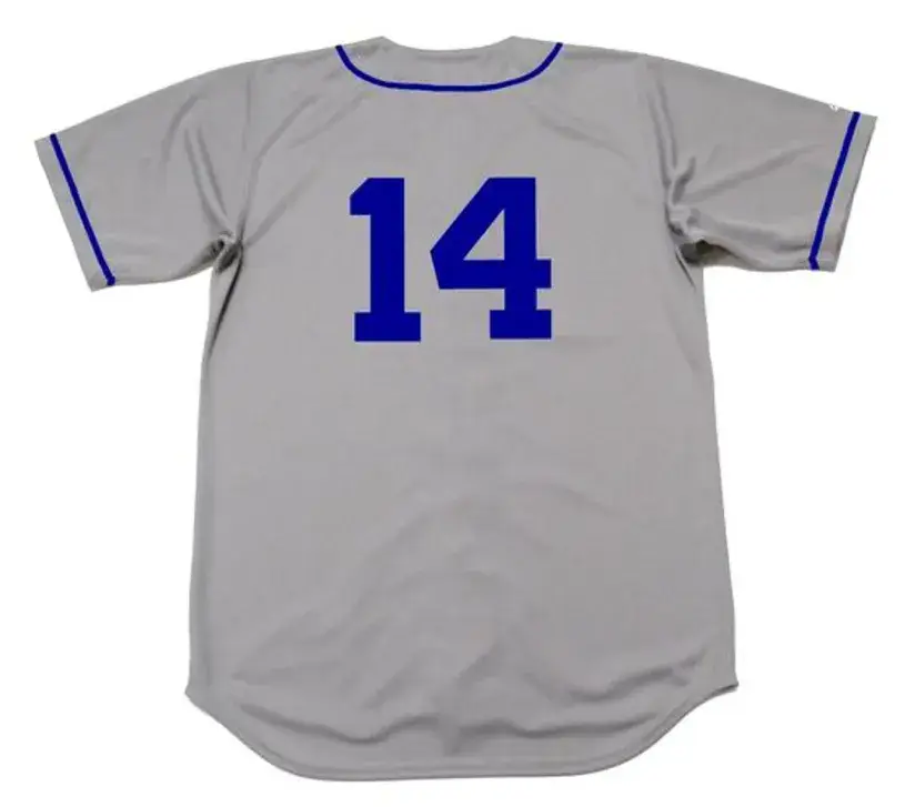 GIL HODGES Brooklyn Dodgers 1955 Majestic Throwback Away Baseball Jersey 