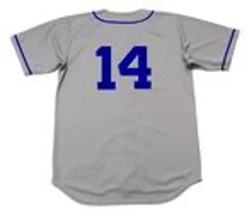GIL HODGES Brooklyn Dodgers 1955 Majestic Throwback Away Baseball Jersey 