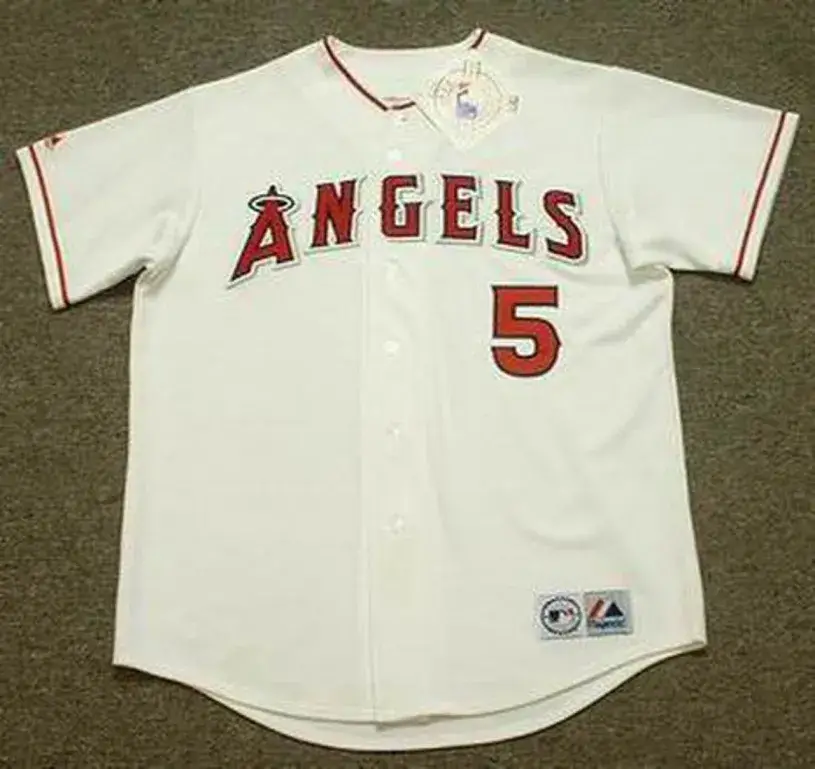 ALBERT PUJOLS Los Angeles Angels 2014 Home Majestic Throwback Baseball Jersey