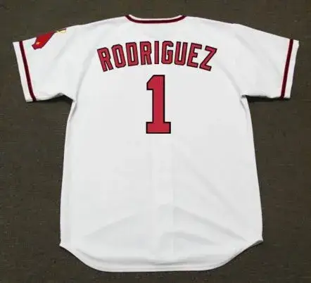 AURELIO RODRIGUEZ California Angels 1970 Majestic Cooperstown Home Baseball Jersey 