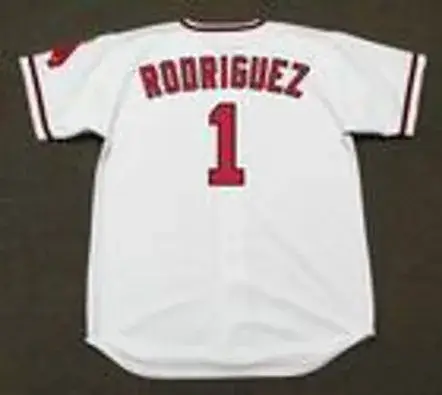 AURELIO RODRIGUEZ California Angels 1970 Majestic Cooperstown Home Baseball Jersey 