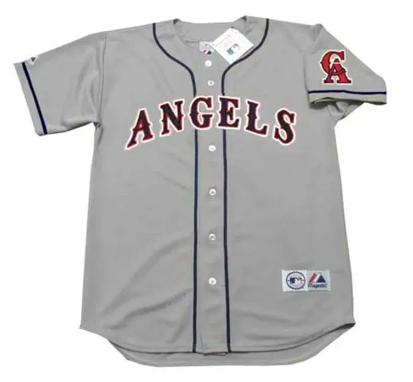 BO JACKSON California Angels 1994 Away Majestic Baseball Throwback Jersey