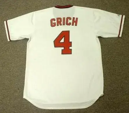 BOBBY GRICH California Angels 1982 Majestic Cooperstown Throwback Baseball Jersey 