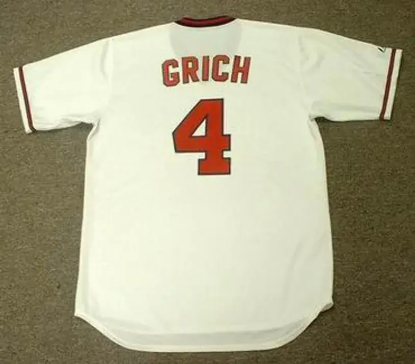 BOBBY GRICH California Angels 1982 Majestic Cooperstown Throwback Baseball Jersey 