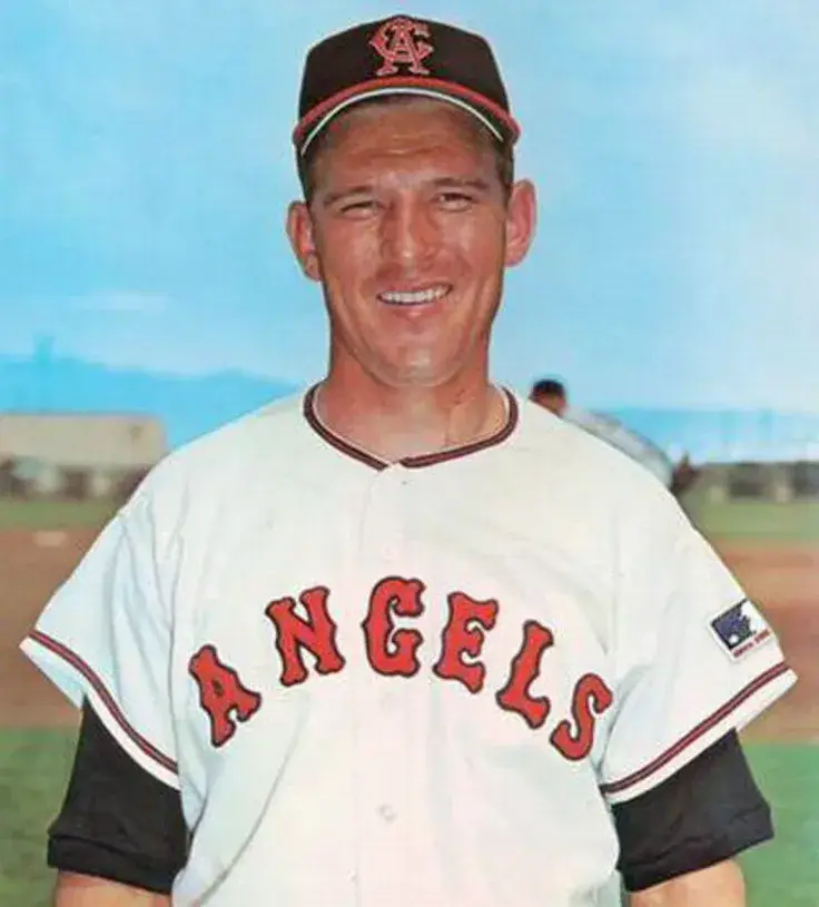 BOBBY KNOOP California Angels 1969 Majestic Cooperstown Home Baseball Jersey 