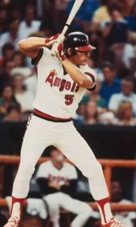 BRIAN DOWNING California Angels 1982 Majestic Cooperstown Throwback Baseball Jersey 