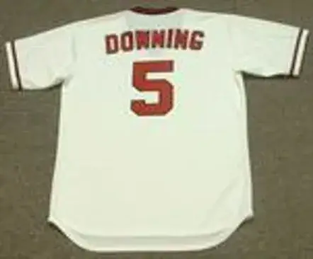 BRIAN DOWNING California Angels 1982 Majestic Cooperstown Throwback Baseball Jersey 