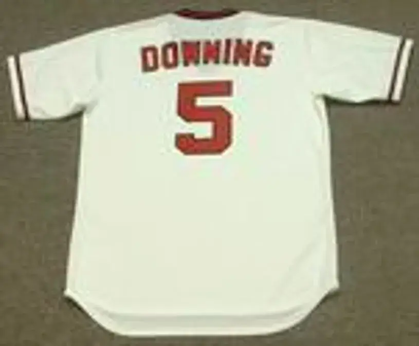 BRIAN DOWNING California Angels 1982 Majestic Cooperstown Throwback Baseball Jersey 