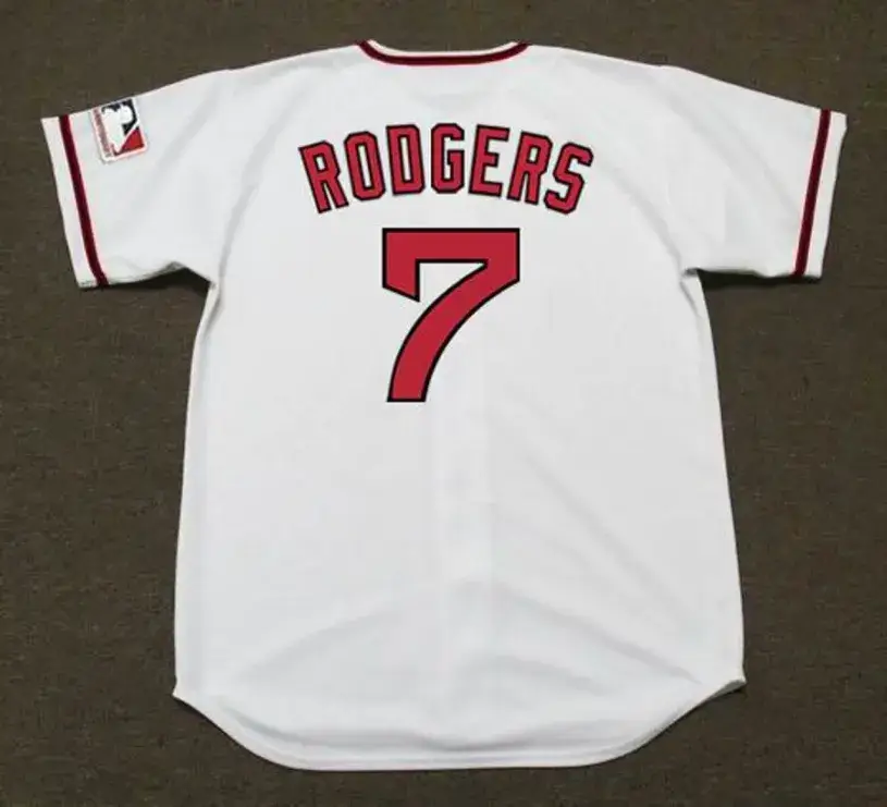 BUCK RODGERS California Angels 1969 Majestic Cooperstown Home Baseball Jersey 