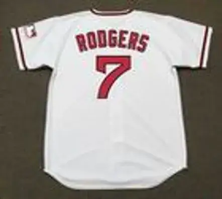 BUCK RODGERS California Angels 1969 Majestic Cooperstown Home Baseball Jersey 