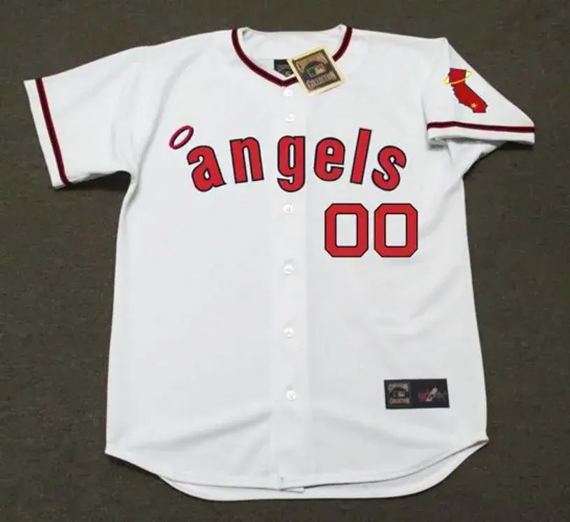 CALIFORNIA ANGELS 1970’s Majestic Cooperstown Home Jersey Customized “Any Name & Number(s)”