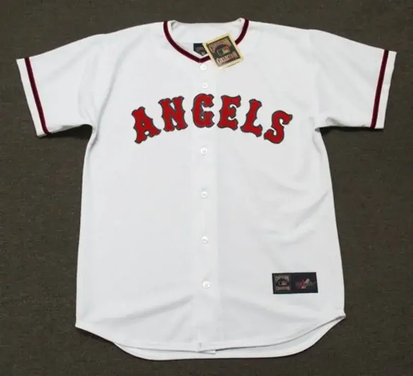 DEAN CHANCE California Angels 1960’s Majestic Cooperstown Home Baseball Jersey