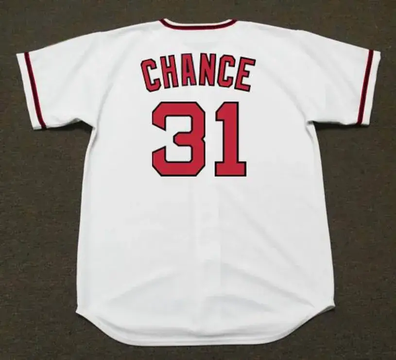 DEAN CHANCE California Angels 1960’s Majestic Cooperstown Home Baseball Jersey 
