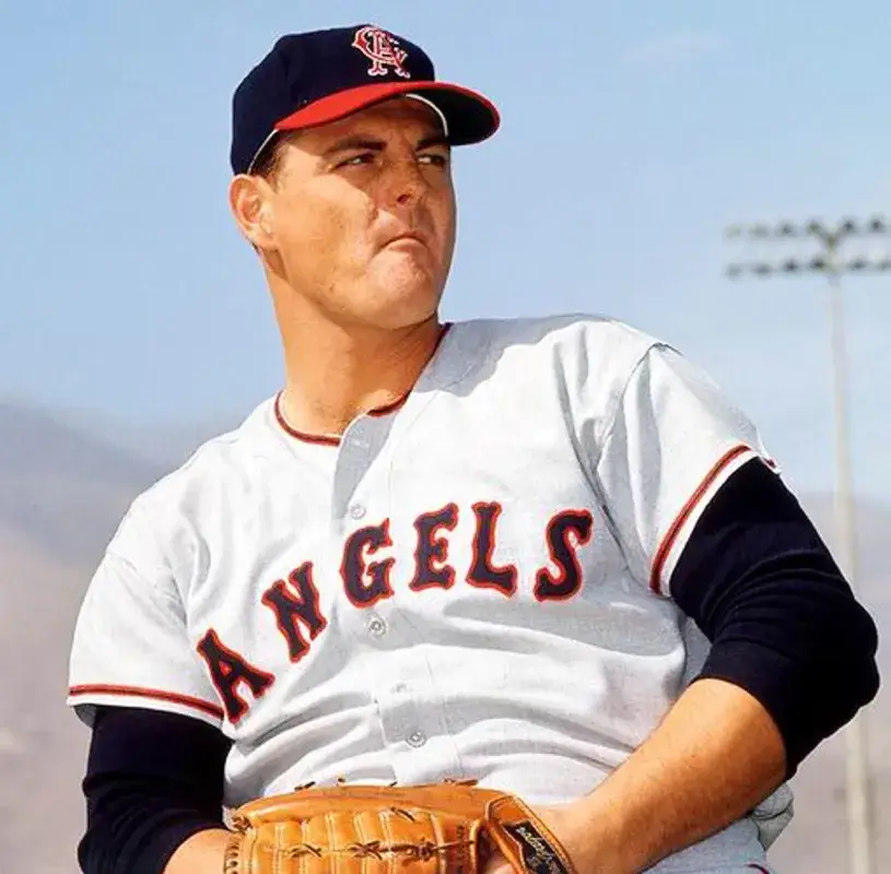 DEAN CHANCE California Angels 1960’s Majestic Cooperstown Home Baseball Jersey 