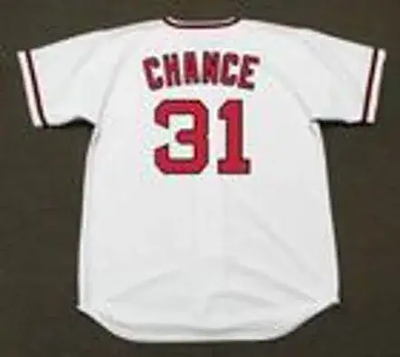 DEAN CHANCE California Angels 1960’s Majestic Cooperstown Home Baseball Jersey 