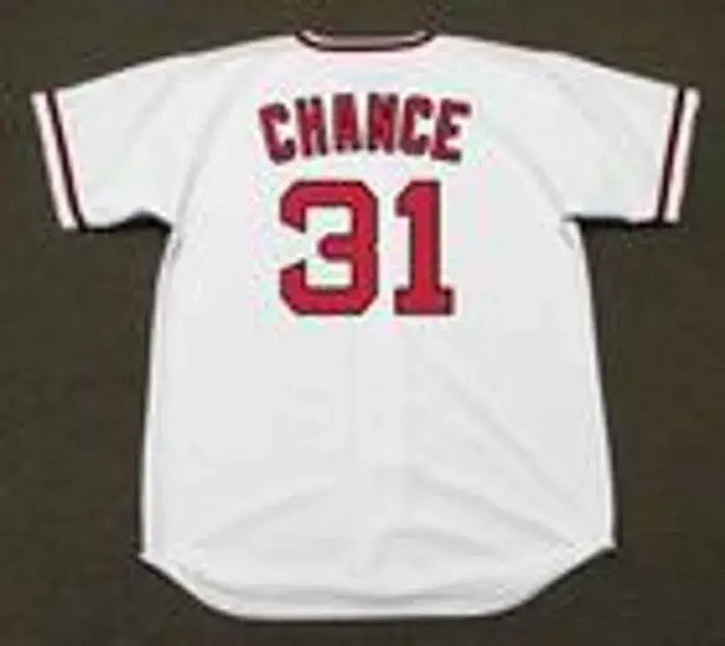 DEAN CHANCE California Angels 1960’s Majestic Cooperstown Home Baseball Jersey 