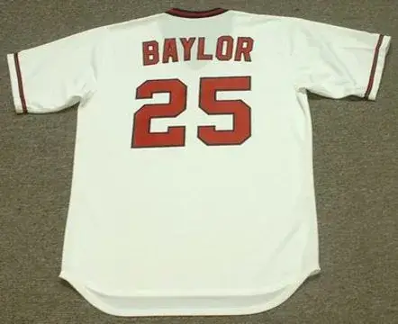 DON BAYLOR California Angels 1982 Majestic Cooperstown Throwback Baseball Jersey 