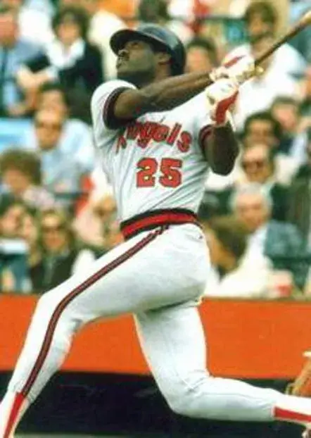 DON BAYLOR California Angels 1982 Majestic Cooperstown Throwback Baseball Jersey 