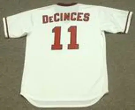 DOUG DECINCES California Angels 1982 Majestic Cooperstown Throwback Baseball Jersey 