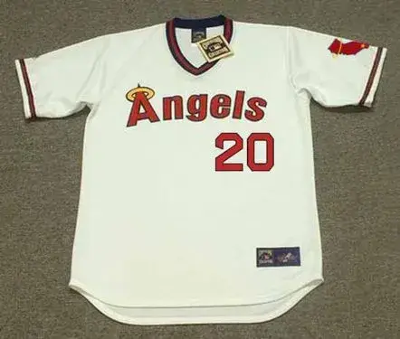 FRANK ROBINSON California Angels 1974 Home Majestic Throwback Baseball Jersey