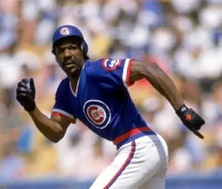 ANDRE DAWSON Chicago Cubs 1987 Away Majestic Throwback Baseball Jersey 