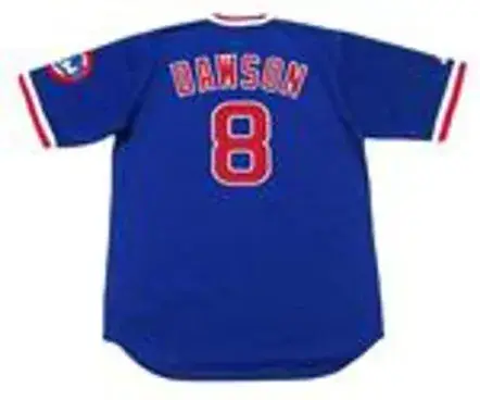 ANDRE DAWSON Chicago Cubs 1987 Away Majestic Throwback Baseball Jersey 
