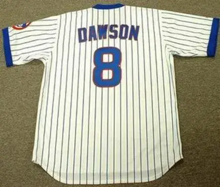ANDRE DAWSON Chicago Cubs 1989 Home Majestic Throwback Baseball Jersey 