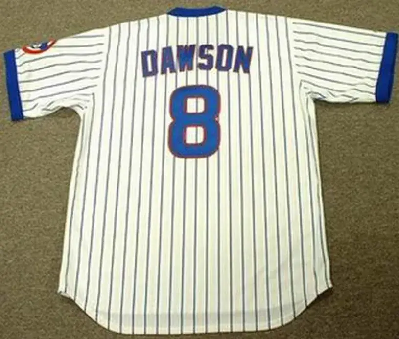 ANDRE DAWSON Chicago Cubs 1989 Home Majestic Throwback Baseball Jersey 